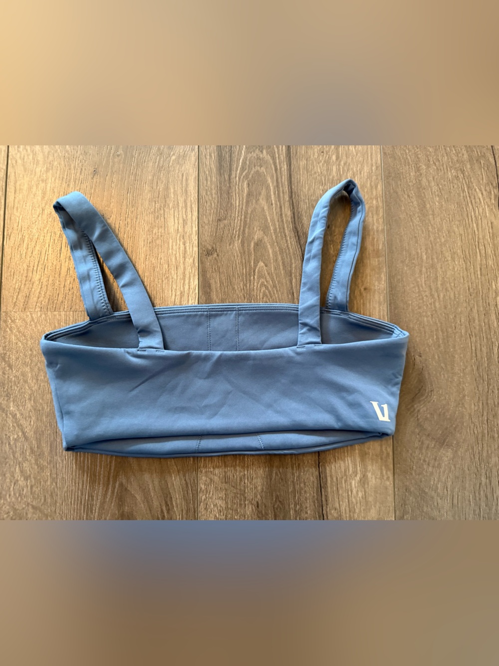 Vuori Evolve Square Neck Bra Slate Blue Crop Top Sports Bra Size S Small
